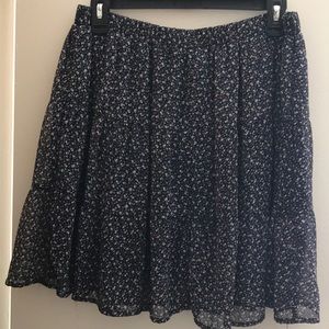 Flower print skirt